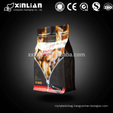 flat bottom bag with zipper/Plastic bag/Aluminum foil paper bag